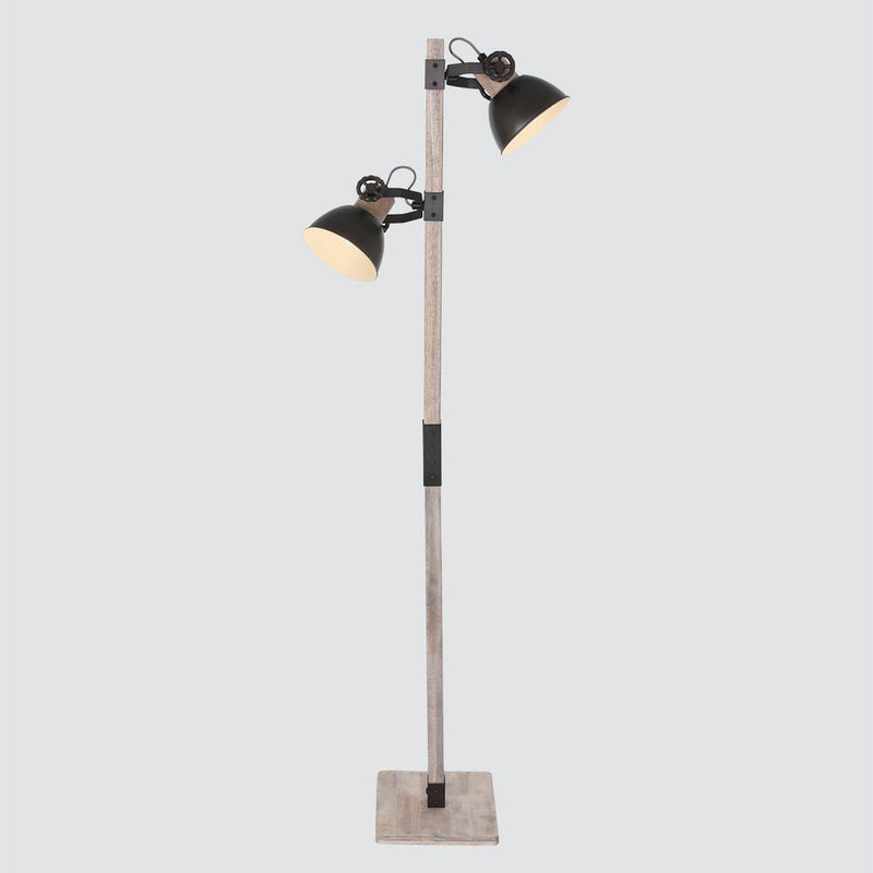 Floor lamp Gearwood metal anthracite E27 2 lamps