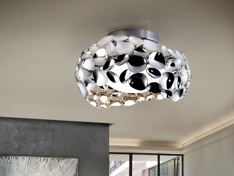 NARISA ceiling lamp, 3l d32, chrome