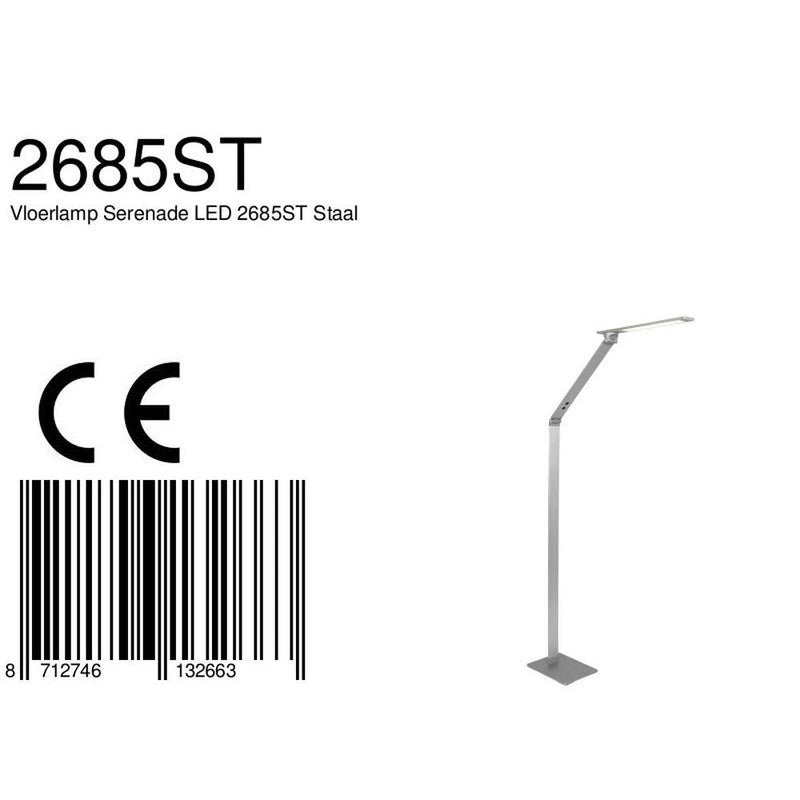 Floor lamp Serenade LED aluminium steel LED