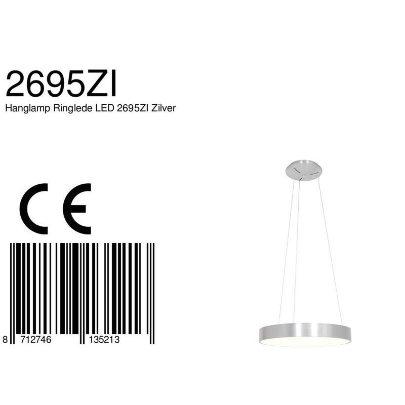 Pendant Ringlede plastic white LED