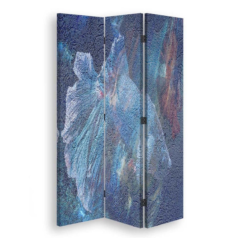 Room divider Double-sided rotatable, Secret blue