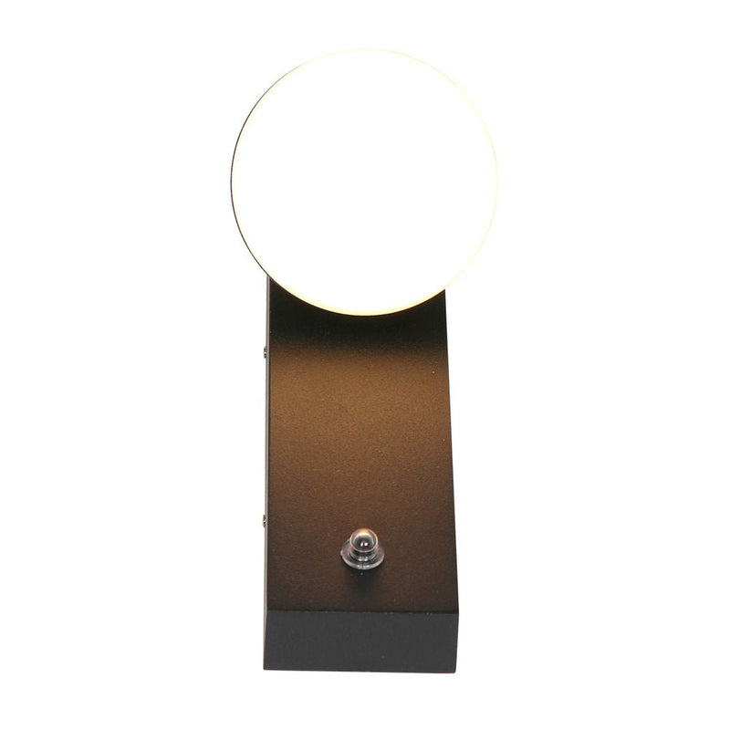 Outdoor lamp glass black LED