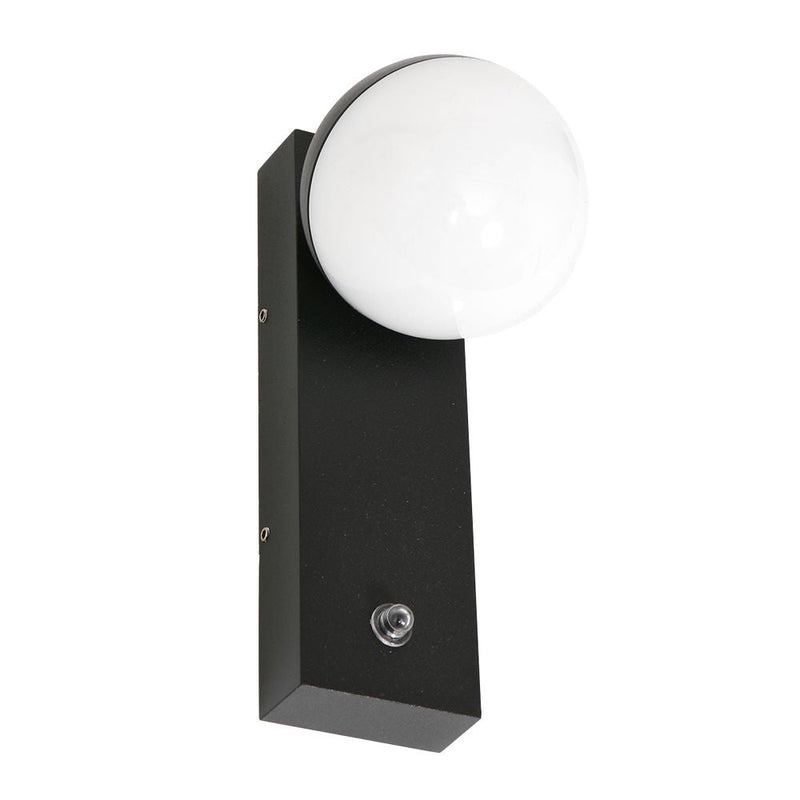 Outdoor lamp glass black LED