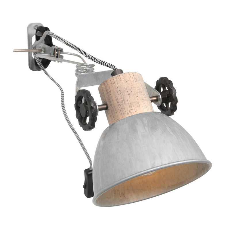 Spotlight Gearwood metal light wood E27