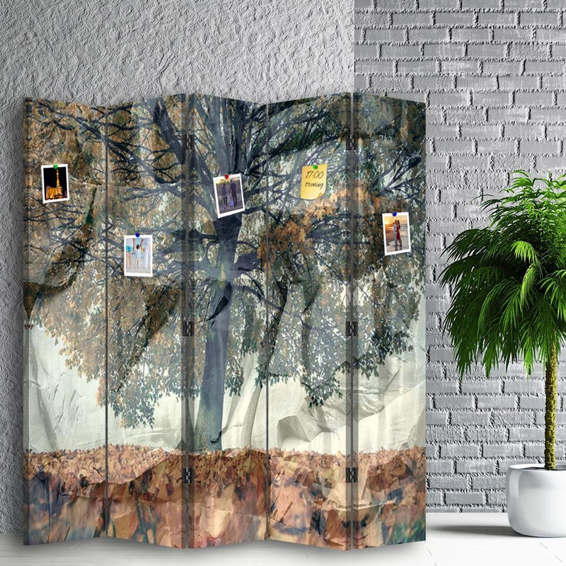 Room divider Double-sided PIN IT, Mysterious tree
