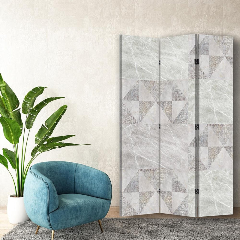 Room divider Double-sided rotatable, Geometry & pastels