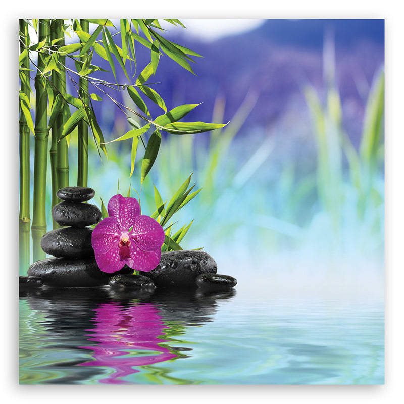 Deco panel print, Stones on Zen Water