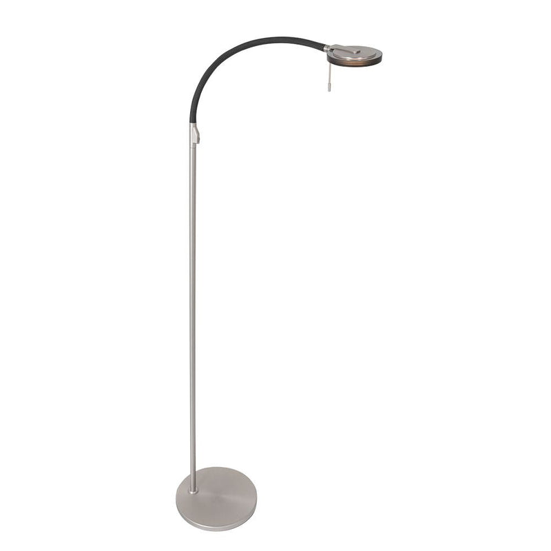 Floor lamp Turound glass steel LED
