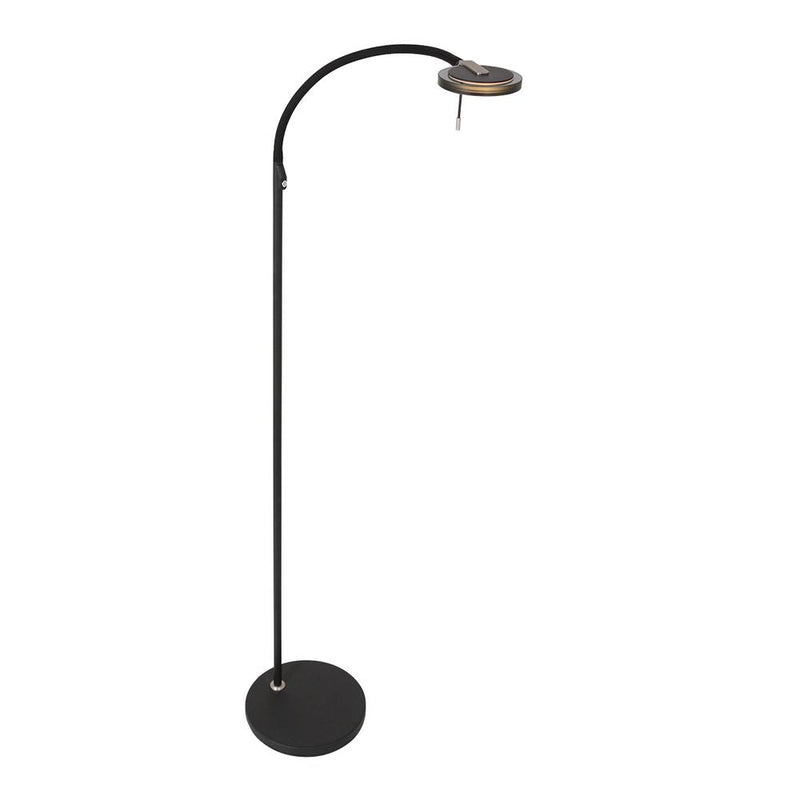 Floor lamp Turound glass black LED