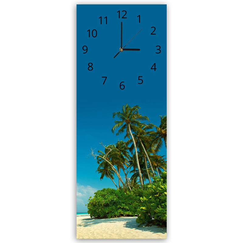 Wall clock, Tropical beach