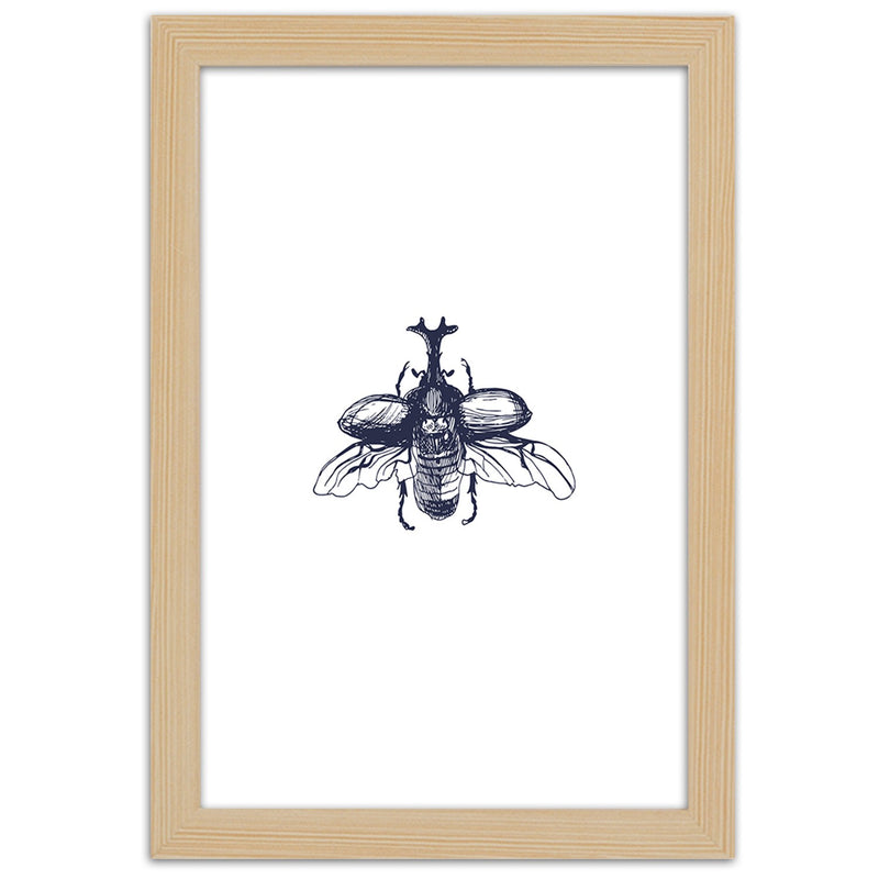 Picture in natural frame, Flying beetle