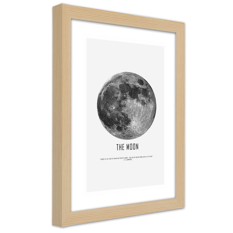 Picture in natural frame, Moon