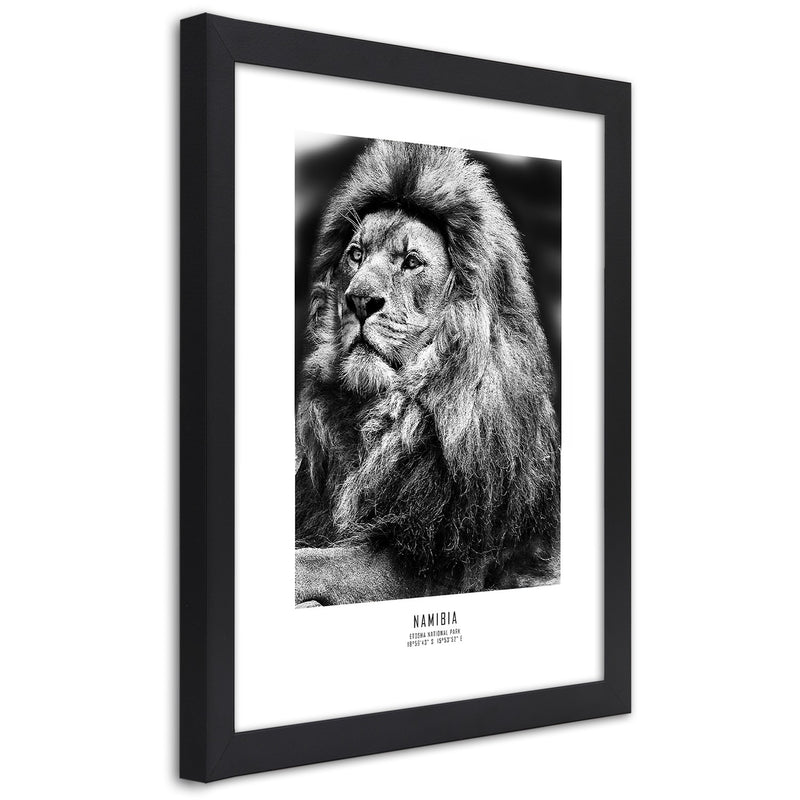 Picture in black frame, Symbol of africa
