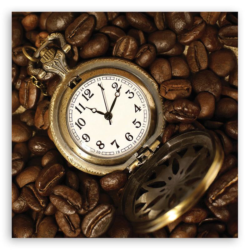 Deco panel print, Watch and coffee beans