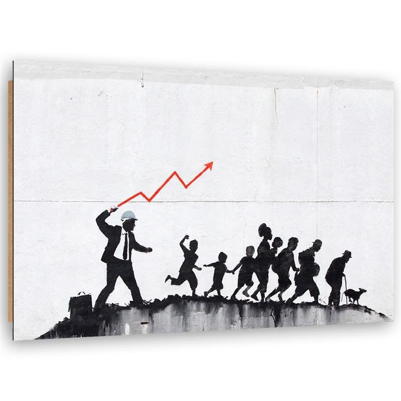 Deco panel print, Banksy Economic Politics