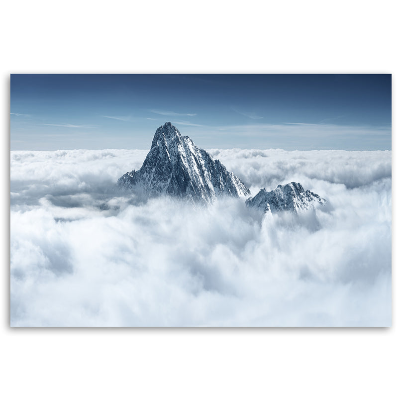 Canvas print, Alps above the clouds