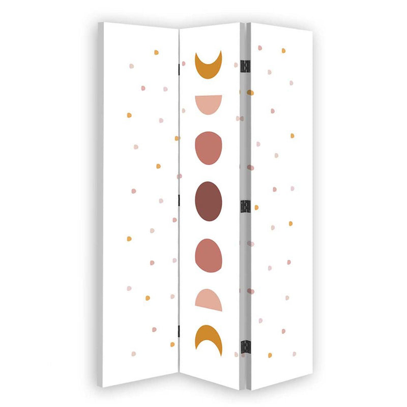Room divider Double-sided PIN IT, From full moon to new moon