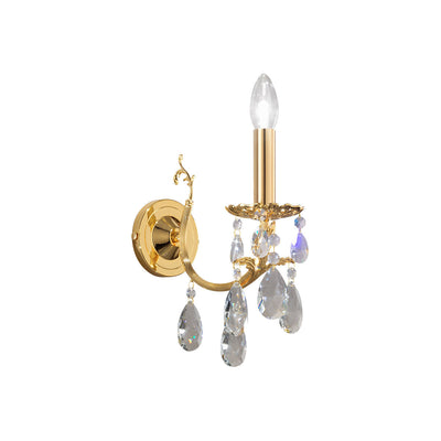 Wall sconces VICTORIA 2 gold crystal