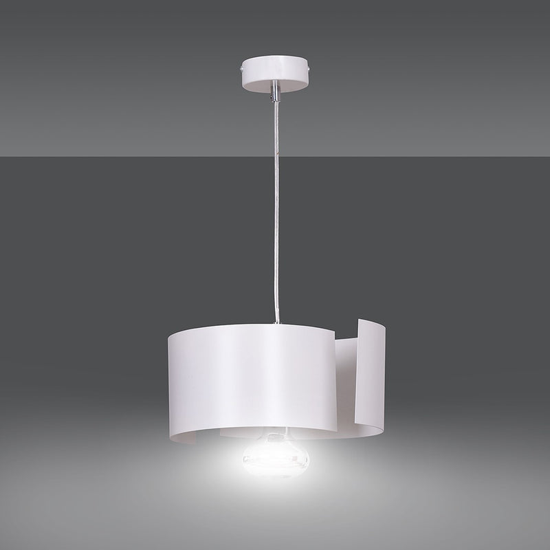 VIXON pendant lamp 1L, white, E27