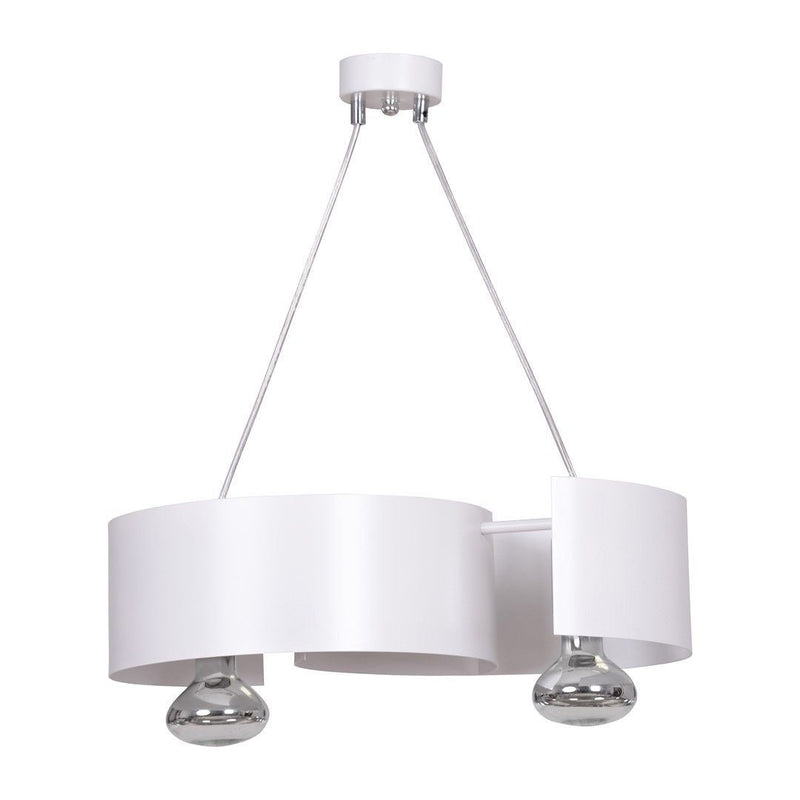VIXON pendant lamp 2L, white, E27