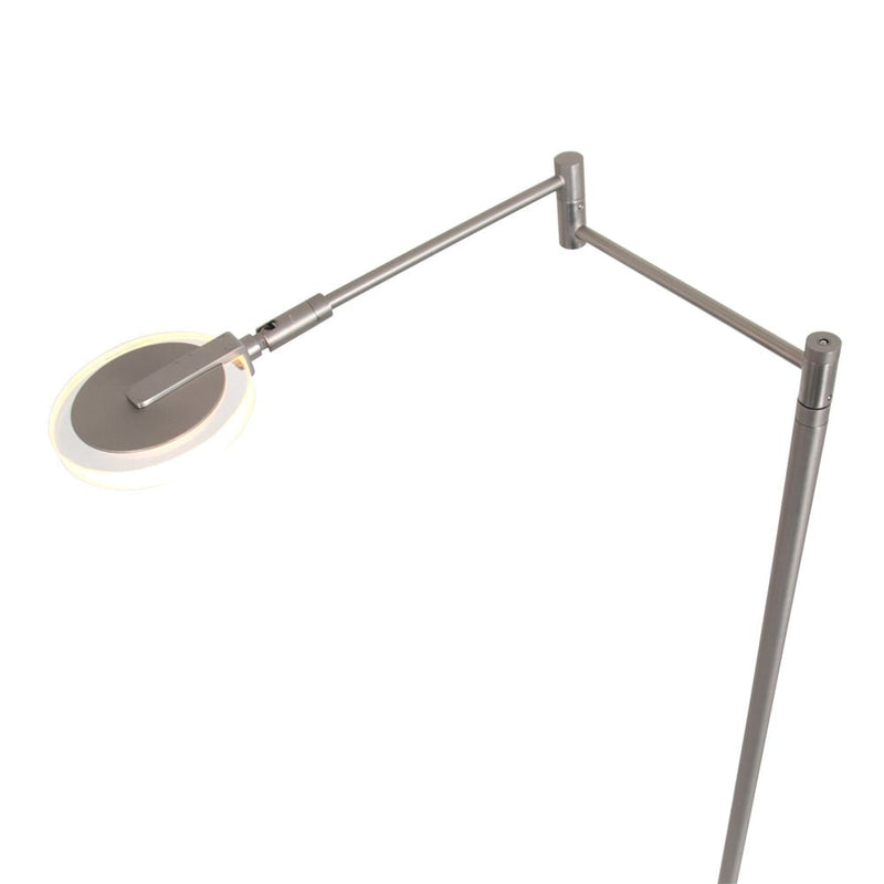 Floor lamp Turound glass steel LED