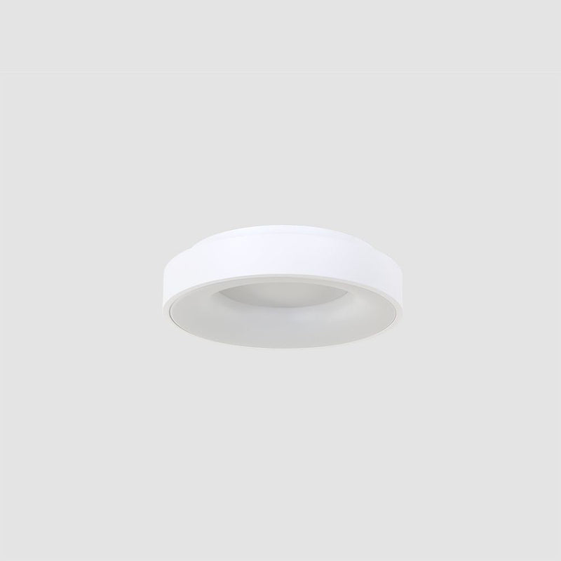 Flush mount Ringlede plastic white LED
