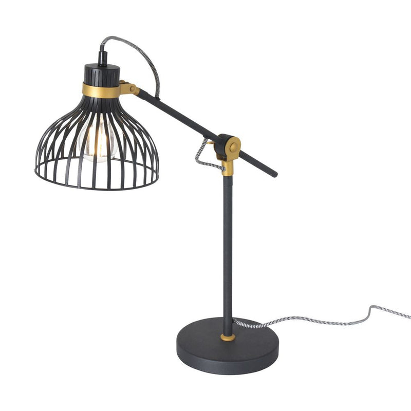 Table lamp Dunbar metal gold E27