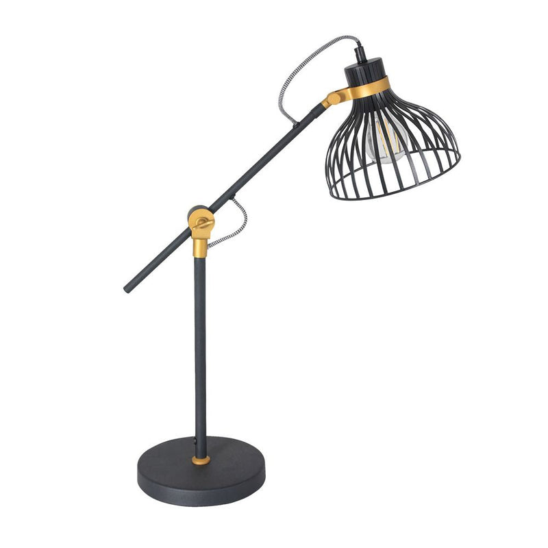 Table lamp Dunbar metal gold E27
