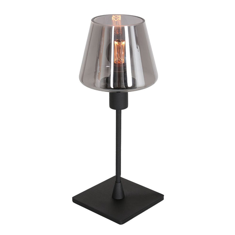 Table lamp Ancilla glass smoke glass E14