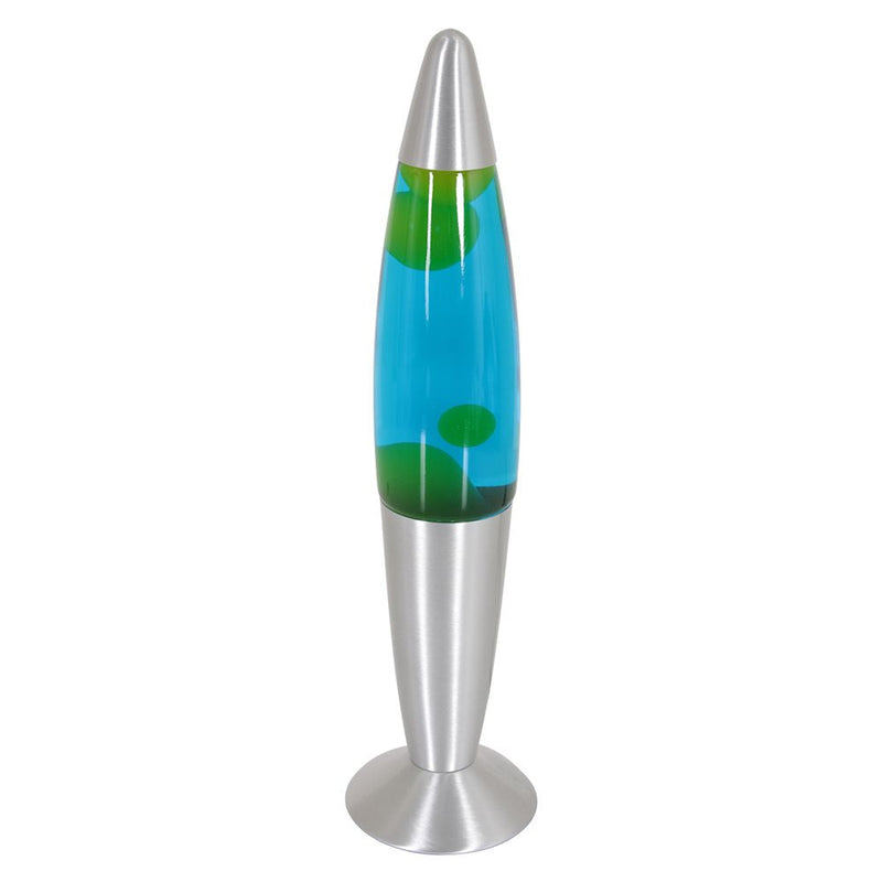 Table lamp Volcan glass blue LED