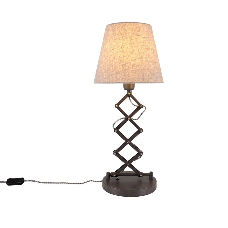 Concertina Table Lamp Adrienne h: 71 cm natural