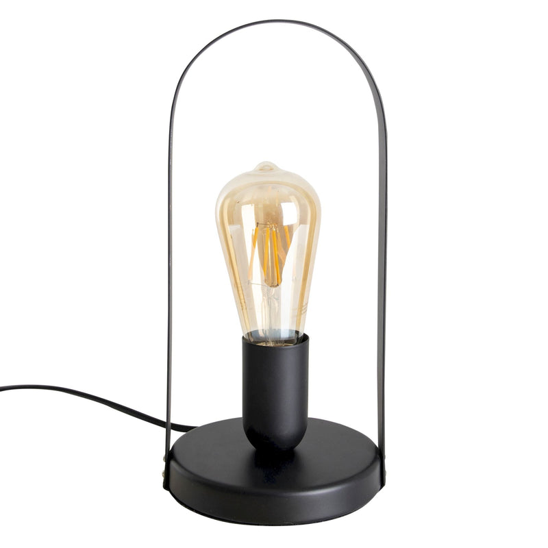 Metal Table Lamp "Faro" h: 28.5cm black