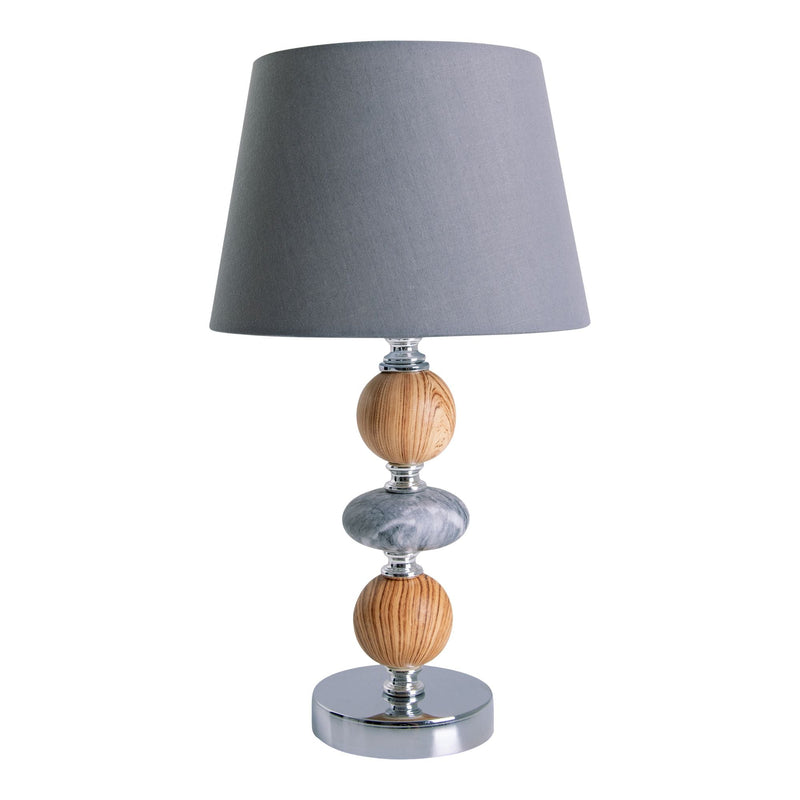 Ceramic Table Lamp "Araga" H: 36cm grey