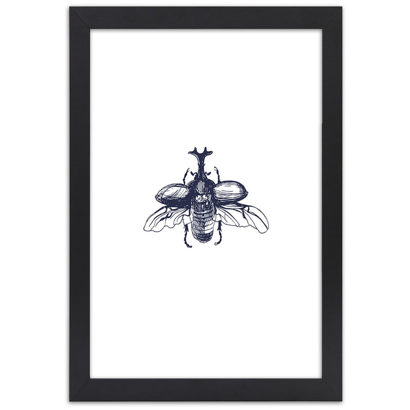 Cuadro en marco negro, Escarabajo volador