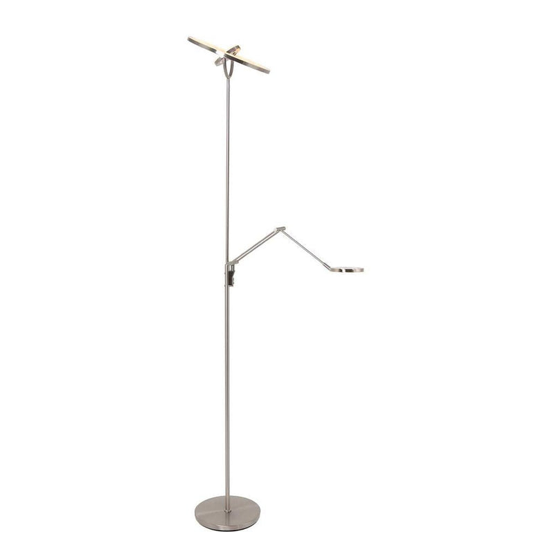 Floor lamp Soleil plastic steel LED 2 lamps – DECOVIX - Lighting Ideas