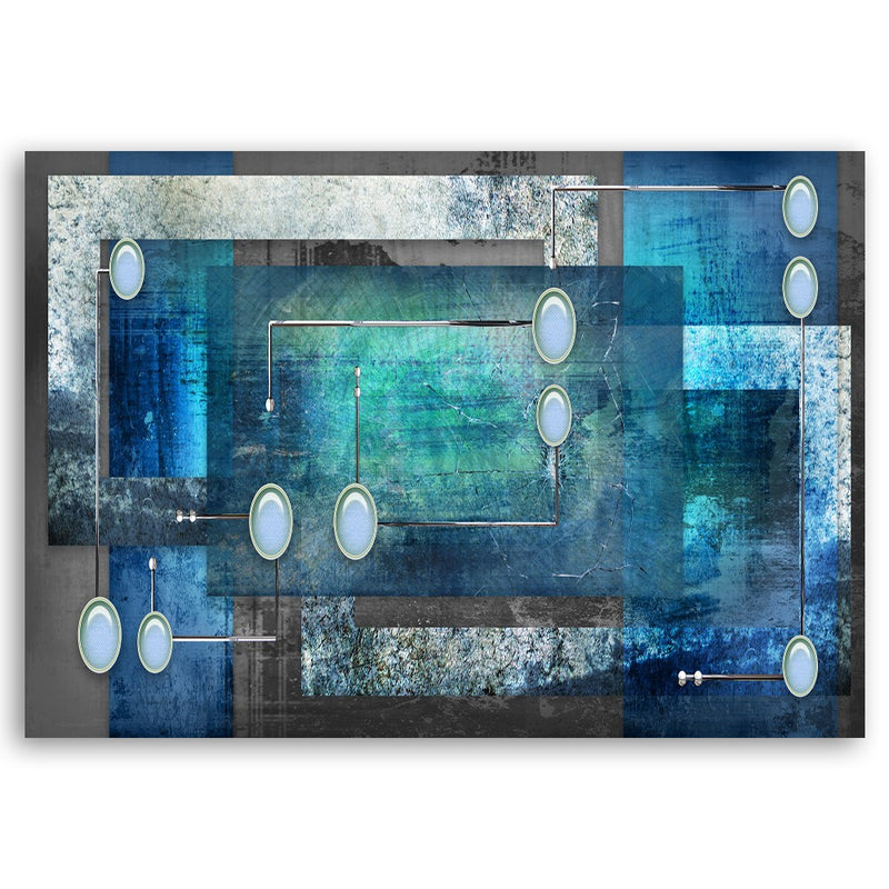 Canvas print, Blue composition