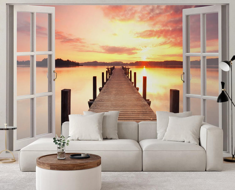 Wallpaper, Window view pier