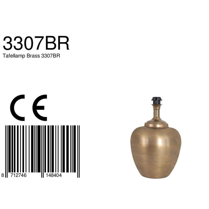 Table lamp Brass metal white E27