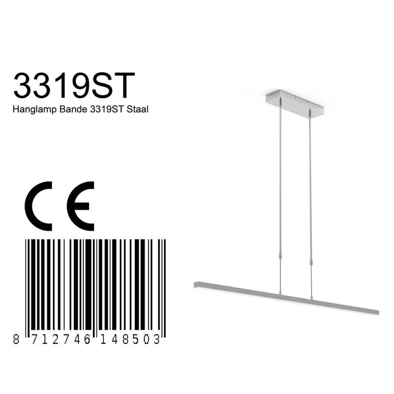 Pendant Band plastic steel LED 3 lamps