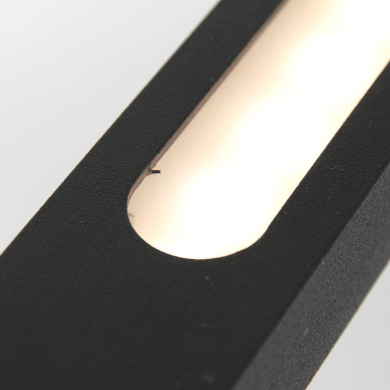 Pendant Band acrylic black LED 3 lamps