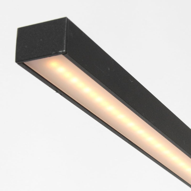 Pendant Band acrylic black LED 3 lamps