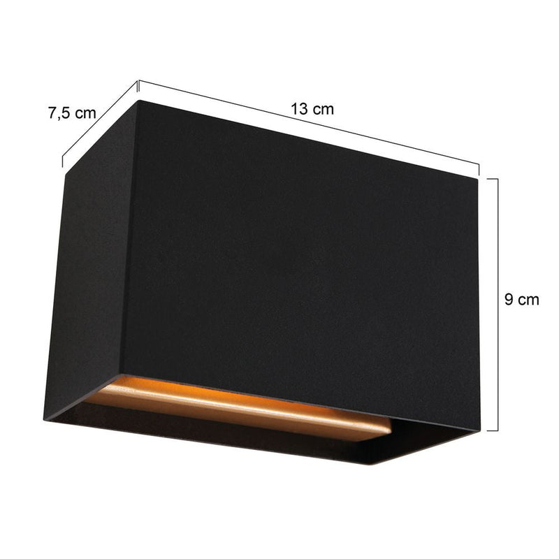 Wall sconce Muro metal gold G9