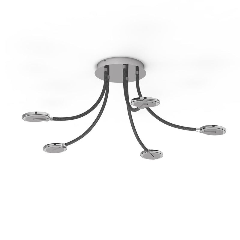 Flush mount Turound metal steel LED 5 lamps