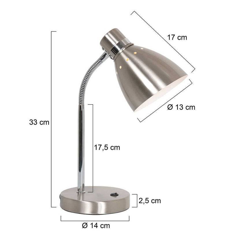 Table lamp Jump metal steel E27