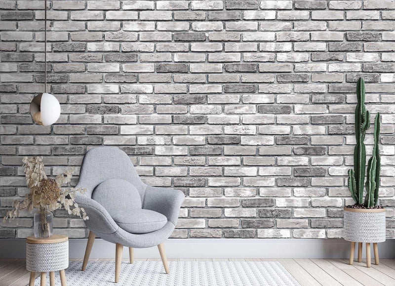 Wallpaper, Grey brick wall