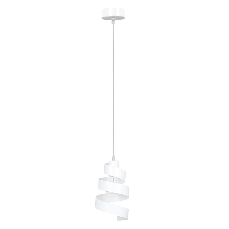 SAGA pendant lamp 1L, white, E27