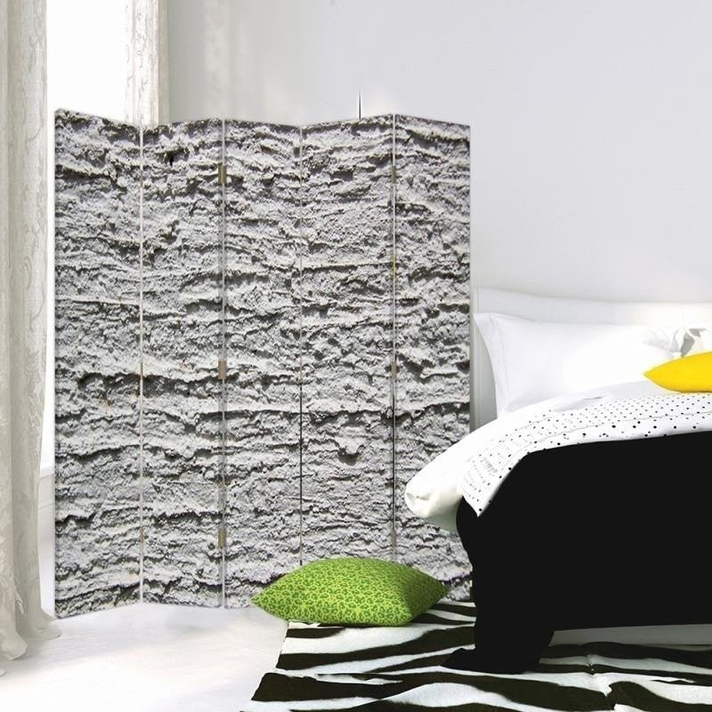 Room divider Double-sided, Grey plaster