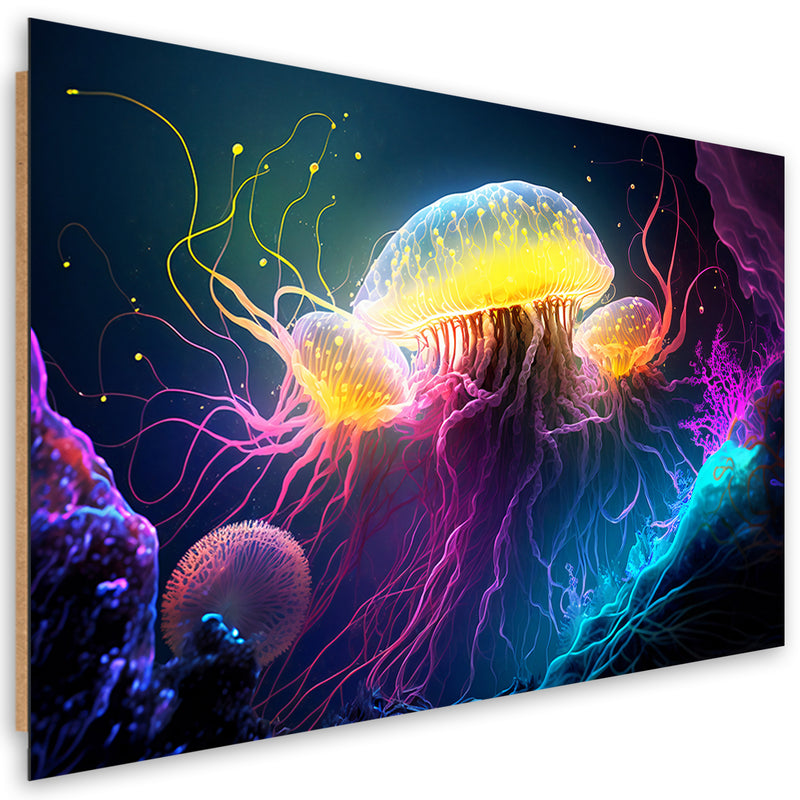 Deco panel print, Jellyfish underwater