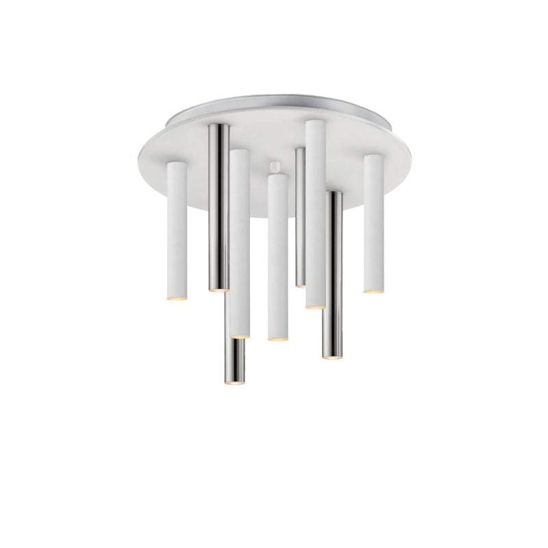 VARAS ceiling lamp chrome/white 9l
