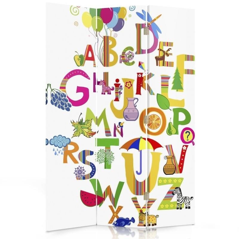 Room divider Double-sided rotatable, The alphabet for better mood